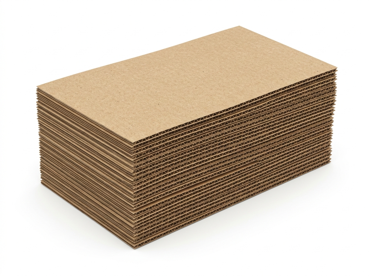 Corrugated packaging texture