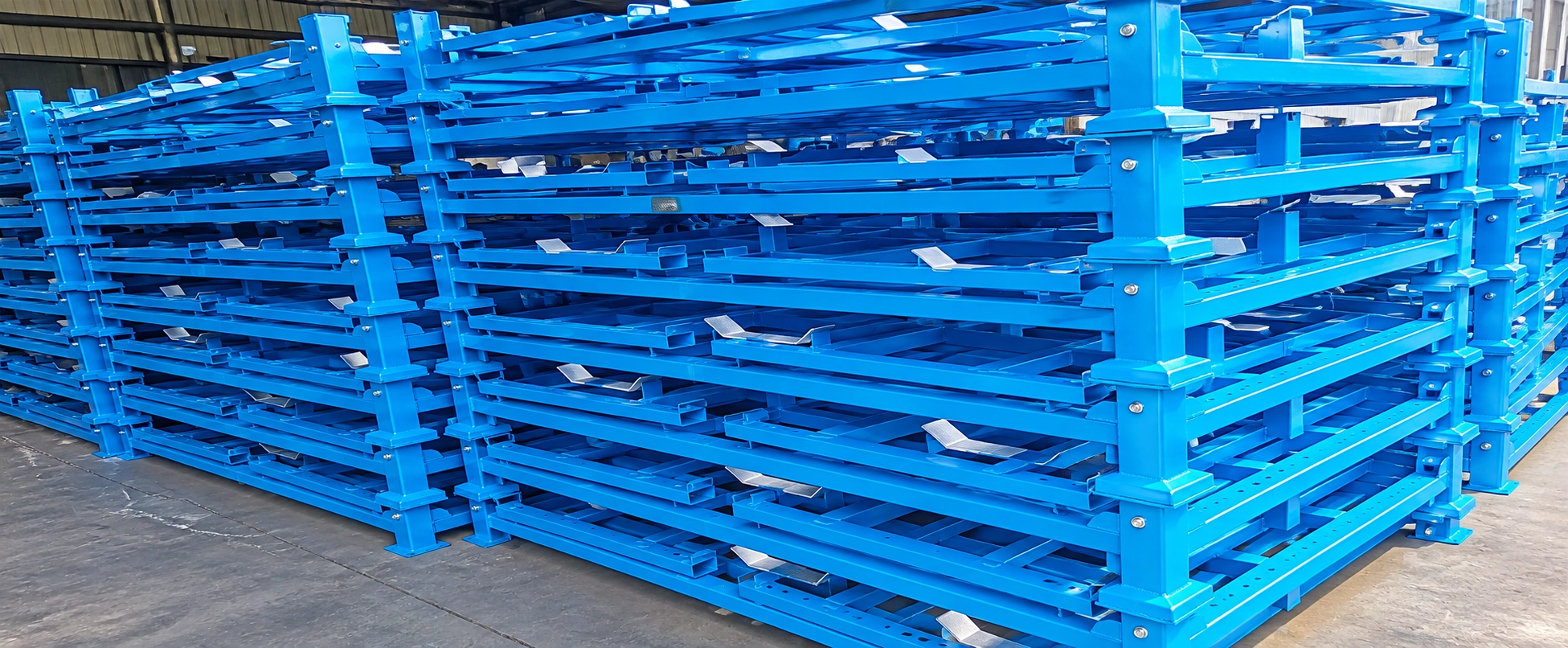 Stacked Metal Racks