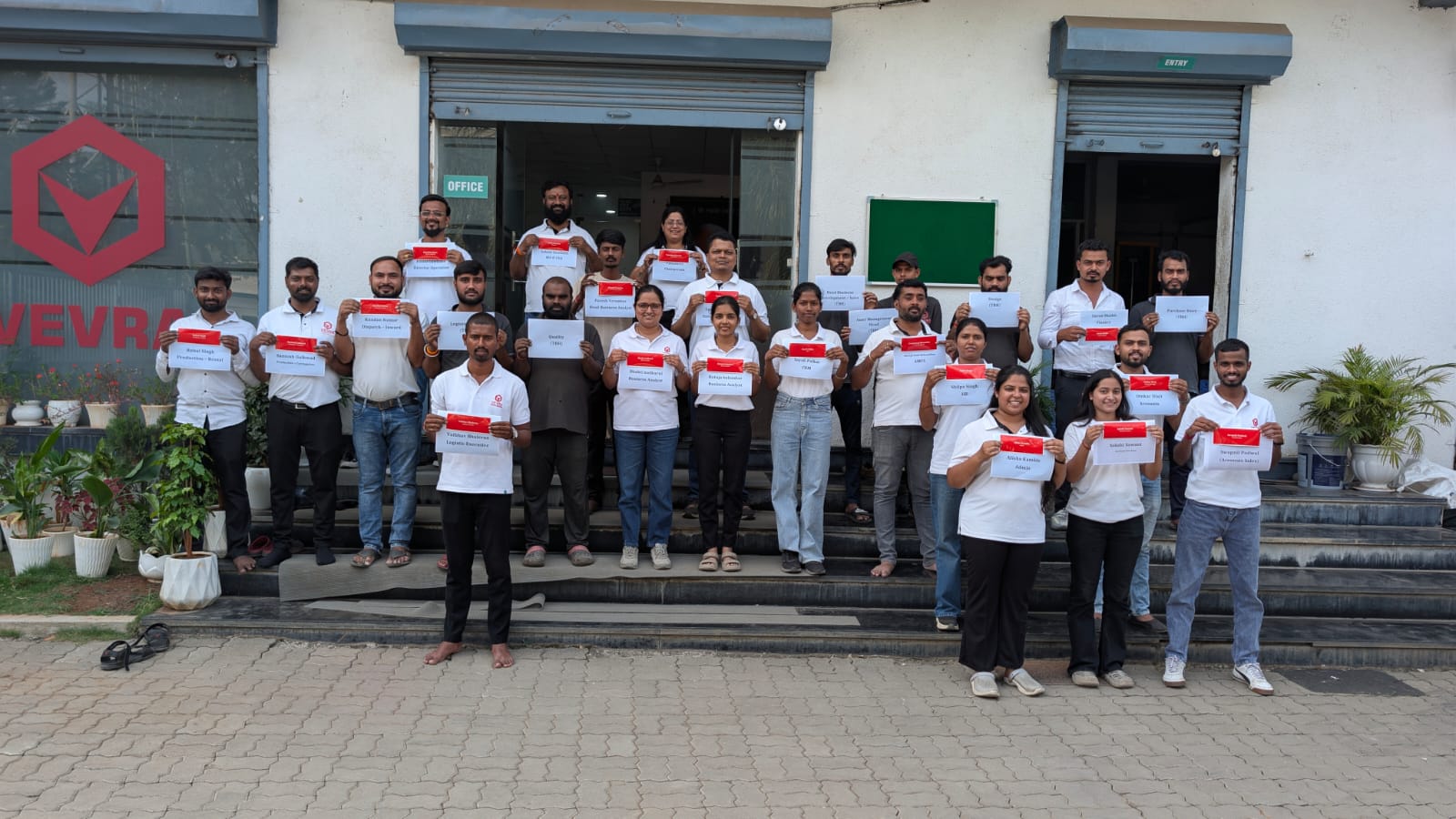 Team celebration at VEVRA